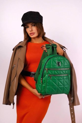 Рюкзак жіночий зелений код 7-7161 - SvitStyle