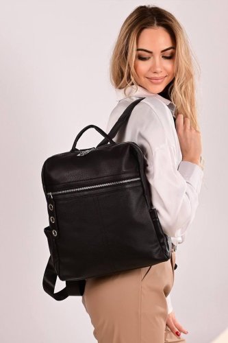 Рюкзак жіночий чорний код 7-614 - SvitStyle