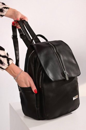 Рюкзак жіночий чорний код 7-054 - SvitStyle