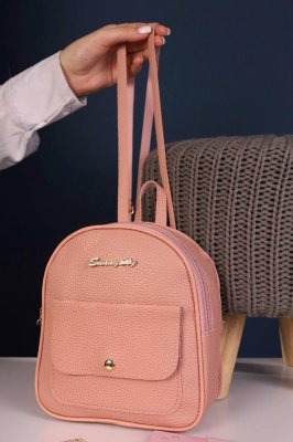 Жіночий міні-рюкзак рожевий код 7-40110 - 8612950 - SvitStyle
