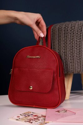 Жіночий міні-рюкзак червоний код 7-40110 - 8612951 - SvitStyle