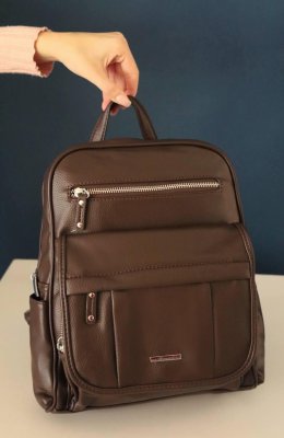 Рюкзак жіночий коричневий код 7-0072 - 8613102 - SvitStyle