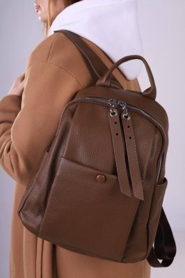 Рюкзак жіночий коричневий код 7-073 - 8613105 - SvitStyle