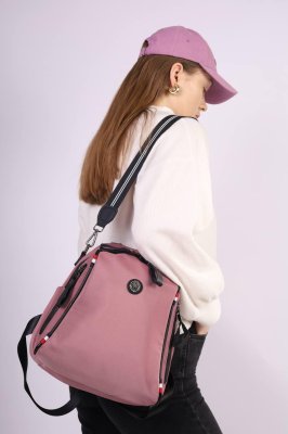Рюкзак жіночий рожевий код 7-9023 - 8613586 - SvitStyle