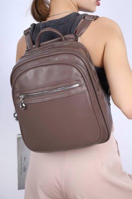 Рюкзак жіночий коричневий код 7-0084 - 8613783 - SvitStyle