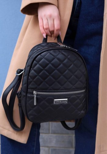 Рюкзак жіночий чорний код 7-8264 - SvitStyle