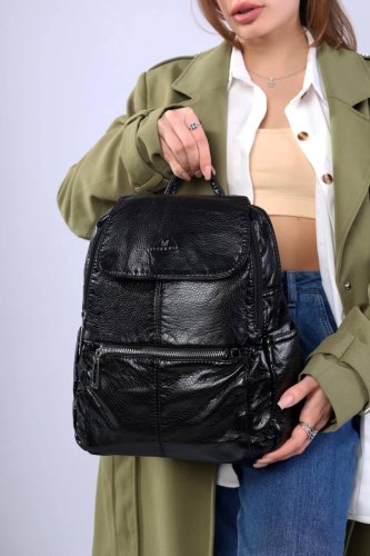 Рюкзак жіночий чорний код 7-0098 - SvitStyle
