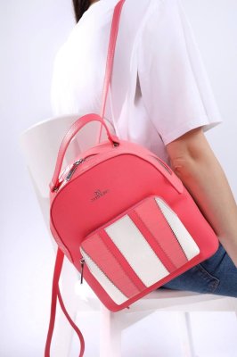 Рюкзак жіночий рожевий код 7-17001 - SvitStyle