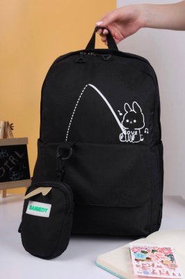 Рюкзак жіночий чорний код 7-33141 - SvitStyle