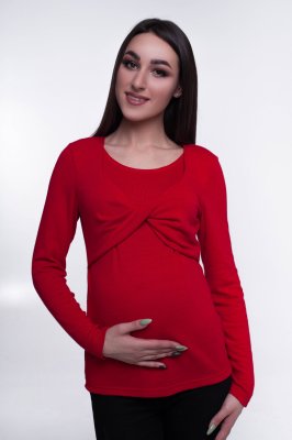 Жіночий лонгслів для вагітних і годуючих мам - 8456454 - SvitStyle