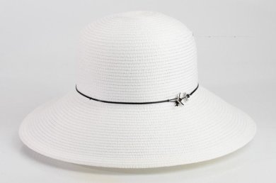Шляпа Del Mare D 165-02 белый one size - SvitStyle