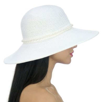 Шляпа Del Mare D 149-02 белый One size - SvitStyle