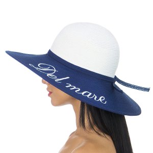 Шляпа Del Mare D 156-021 черно-белый One size - 8413397 - SvitStyle