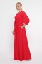 Шикарное платье в пол Вивьен красное (3)