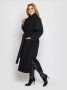 Пальто женское  свободного стиля Алеся черное (3)