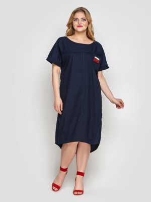 Платье женское Бриджит синее - 7904108 - SvitStyle