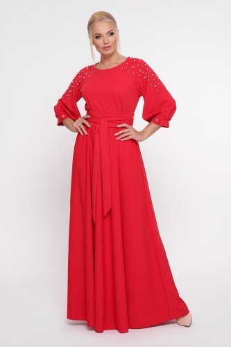 Шикарное платье в пол Вивьен красное - SvitStyle