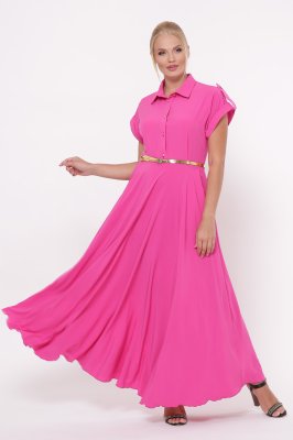 Платье Алена розовое - 7904196 - SvitStyle