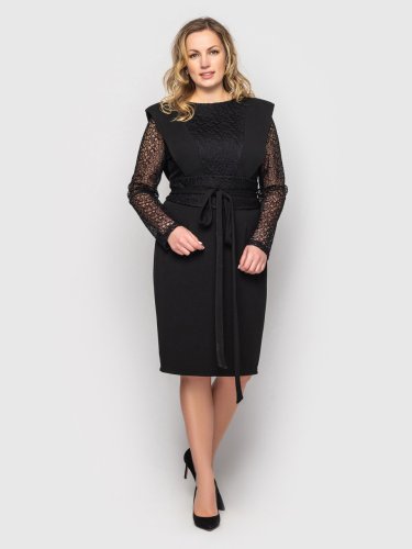 Женское платье Беатрис черное - SvitStyle