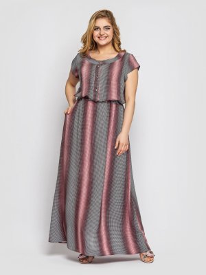 Длинное женское платье  Влада голограмма - 8130339 - SvitStyle