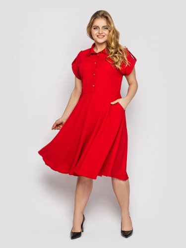 Платье Альмира красное - SvitStyle