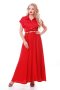 Роскошное платье макси в пол  Алена красное (1)