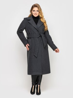Пальто жіноче Соні графіт - 8483784 - SvitStyle