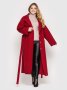 Жіноче пальто Олеся бордо (1)