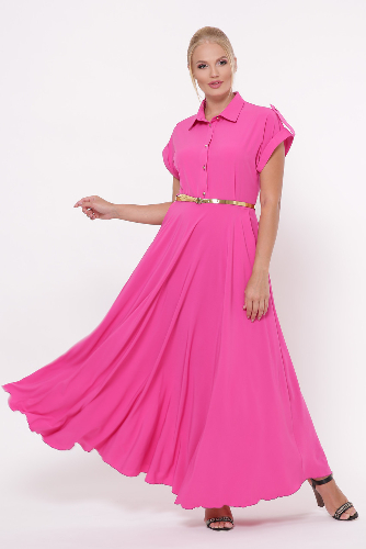 Платье Алена розовое 50 - SvitStyle