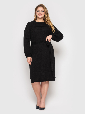 Вязаное платье Эмили черное 54 - 8587791 - SvitStyle