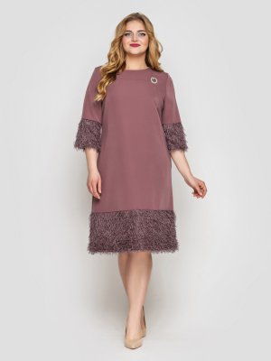 Женское платье Тереза  шоколад 50 - 8590226 - SvitStyle