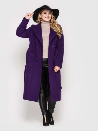 Пальто женское  Виола фиолет - SvitStyle