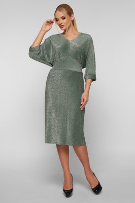 Платье Афина светло-зеленое 52 р - 8600015 - SvitStyle