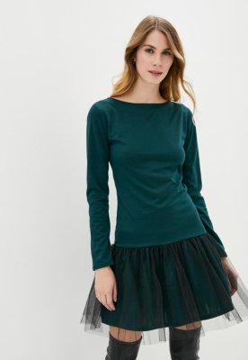 Зелене жіноче плаття з фатином Подіум  20782-DARKGREEN XS Зелений - 8581164 - SvitStyle