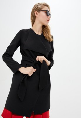 Жіноче пальто Подіум Eleganc 25238-BLACK XS Чорний - 8581269 - SvitStyle