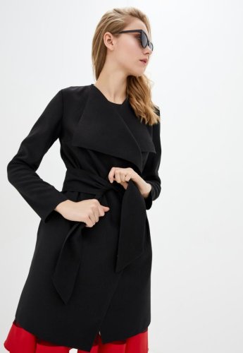 Жіноче пальто Подіум Eleganc 25238-BLACK XS Чорний - SvitStyle