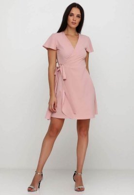 Жіноча класична сукня на зав'язку Подіум 27551-ROSEDAWN XS Рожевий - 8581384 - SvitStyle