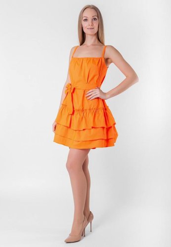 Жіноча сукня Подіум Aliya 25895-ORANGE XS Помаранчевий - SvitStyle
