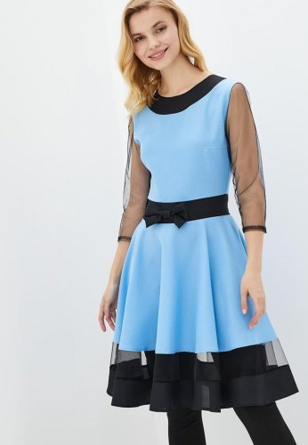 Жіноча сукня Подіум Comely 23981-LIGHT/BLUE XS Голубий - SvitStyle