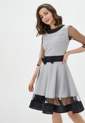 Жіноча сукня Подіум Comely 23981-GREY XS Сірий - 8581601 - SvitStyle