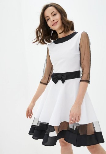 Жіноча сукня Подіум Comely 23981-WHITE XS Білий - SvitStyle