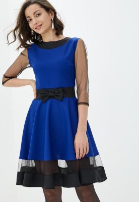 Жіноча сукня Подіум Comely 23981-BLUE XS Синій - 8581605 - SvitStyle