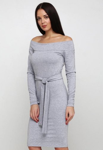Жіноча сукня Подіум Dandelion  23725-GREY XS Сірий - SvitStyle