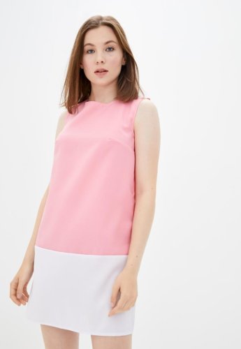 Жіноче плаття Подіум Amanda 21346-ROSE/WHITE XS Рожевий - SvitStyle
