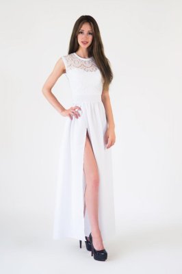 Жіноче плаття Подіум Sedano 21343-WHITE XS Білий - 8581737 - SvitStyle