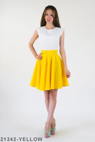 Жіноче плаття Подіум Allora 21342-YELLOW XS Жовтий - SvitStyle