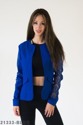 Жіночий піджак Подіум Darline 21333-BLUE XS Синій - SvitStyle
