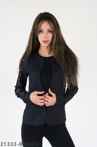 Жіночий піджак Подіум Darline 21333-BLACK XS Чорний - SvitStyle
