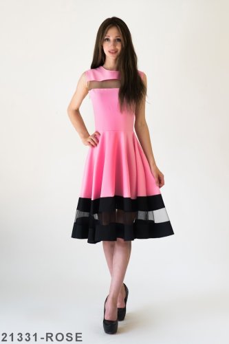 Жіноче плаття Подіум Stefani 21331-ROSE XS Рожевий - SvitStyle
