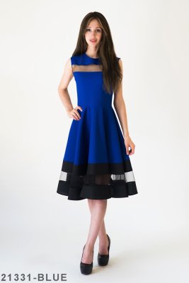 Жіноче плаття Подіум Stefani 21331-BLUE XS Синій - 8581792 - SvitStyle